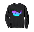 Wolf Origami Vaporwave Aesthetic Sweatshirt - Custom Art Print Men Women - T-Shirt, Sweatshirt, Hoodie