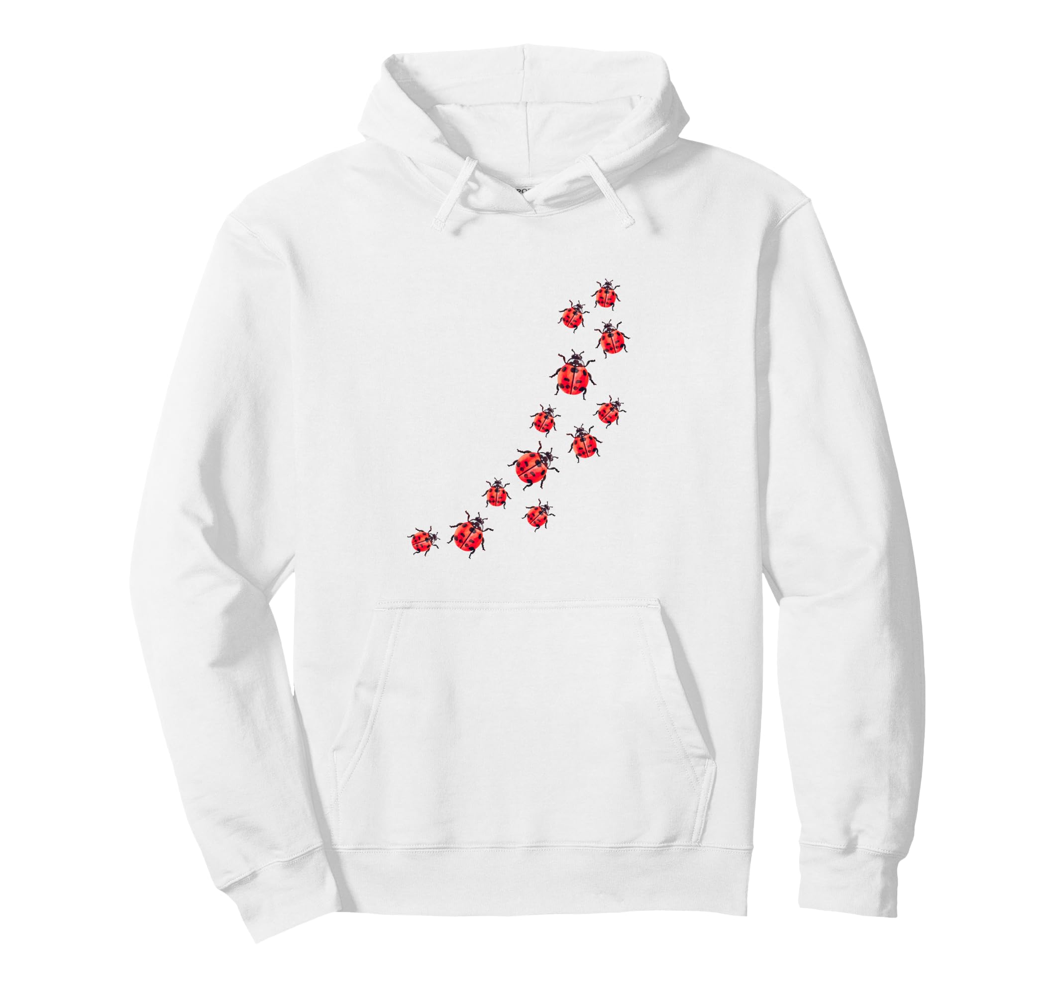 Whimsy Twee Ladybug Trail Summer Aesthetic Hoodie - Graphic Print Unisex - T-Shirt, Sweatshirt, Hoodie