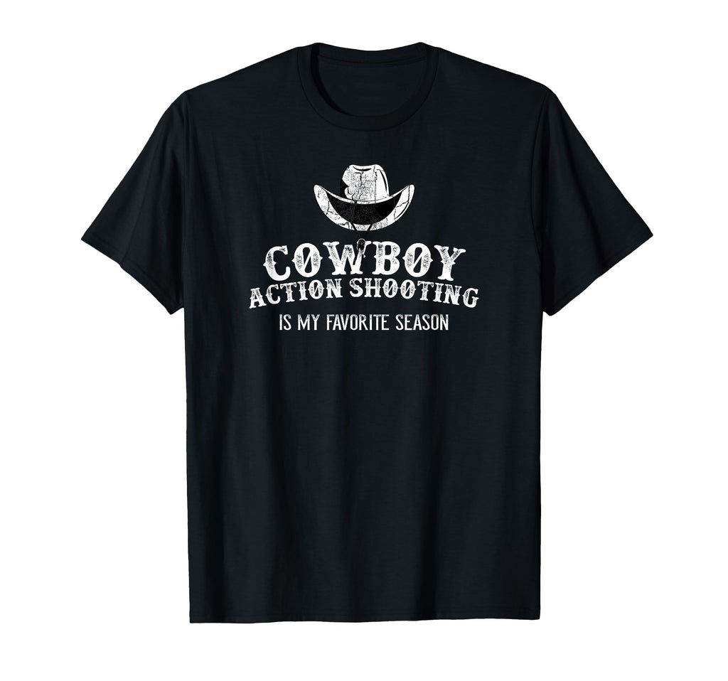 Distressed Cowboy Action Shooting T-Shirt - Minimalist Print Unisex - T-Shirt, Sweatshirt, Hoodie