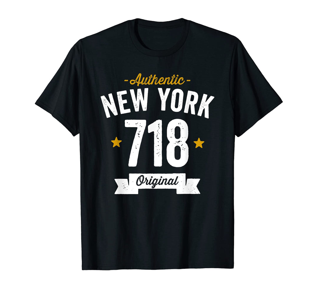718 New York Area Code Distressed T-Shirt - Unique Graphic Men Women - T-Shirt, Sweatshirt, Hoodie