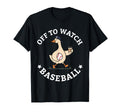 Off To Watch Baseball Mom Funny Goose T-Shirt - Graphic Print Men Women - T-Shirt, Sweatshirt, Hoodie