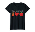 Womens Lunch Lady Peace Love Lunch T-Shirt - Unique Graphic Men Women - T-Shirt, Sweatshirt, Hoodie