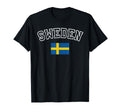Sweden Flag Distressed Heritage T-Shirt - Casual Everyday Wear for Adults - T-Shirt, Sweatshirt, Hoodie