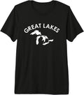 GREAT LAKES MAP SILHOUTTE - Adult & Kids T-Shirts, Sweatshirts & Hoodies apparel design preview 1