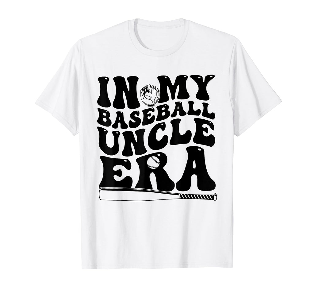 My Baseball Uncle Era Game Day Groovy T-Shirt - Trendy Graphic for Adults - T-Shirt, Sweatshirt, Hoodie