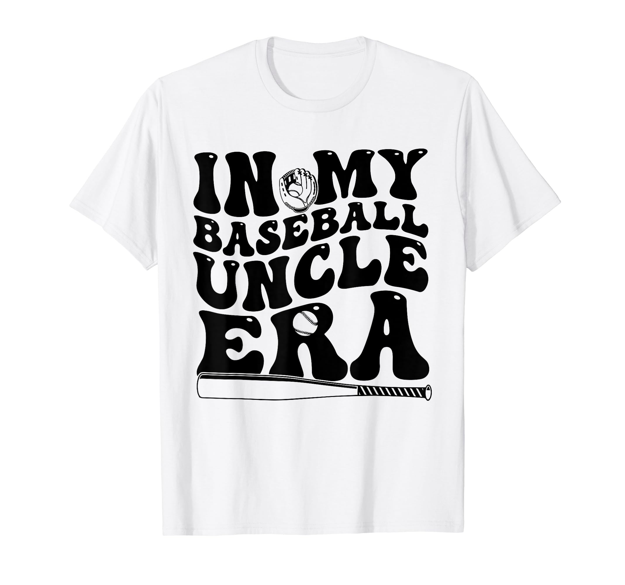My Baseball Uncle Era Game Day Groovy T-Shirt - Trendy Graphic for Adults - T-Shirt, Sweatshirt, Hoodie