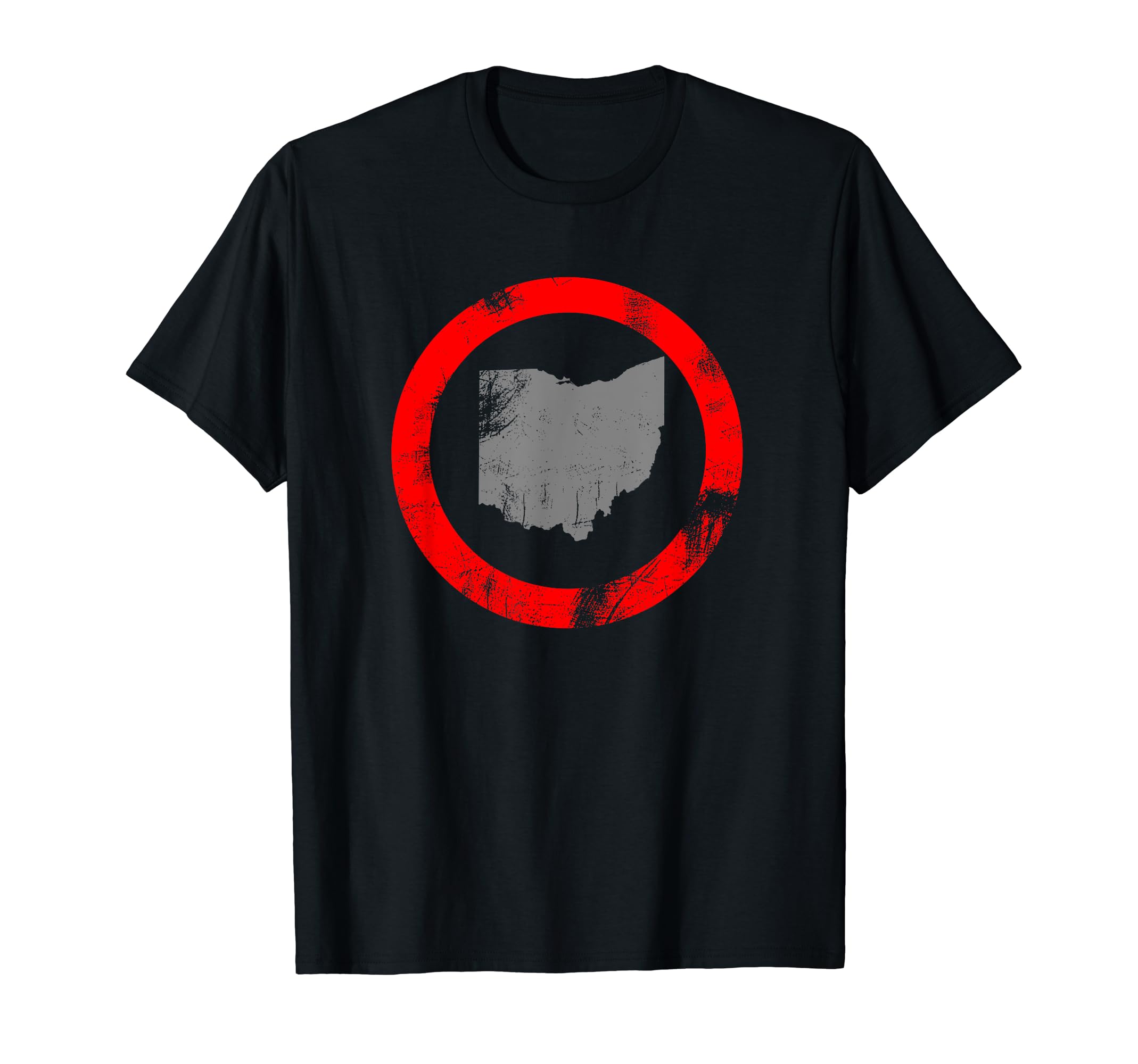 Distressed State Ohio T-Shirt - Unique Graphic for Adults - T-Shirt, Sweatshirt, Hoodie