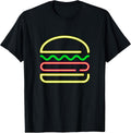 Neon Burger Sign - Adult & Kids T-Shirts, Sweatshirts & Hoodies apparel design preview 1