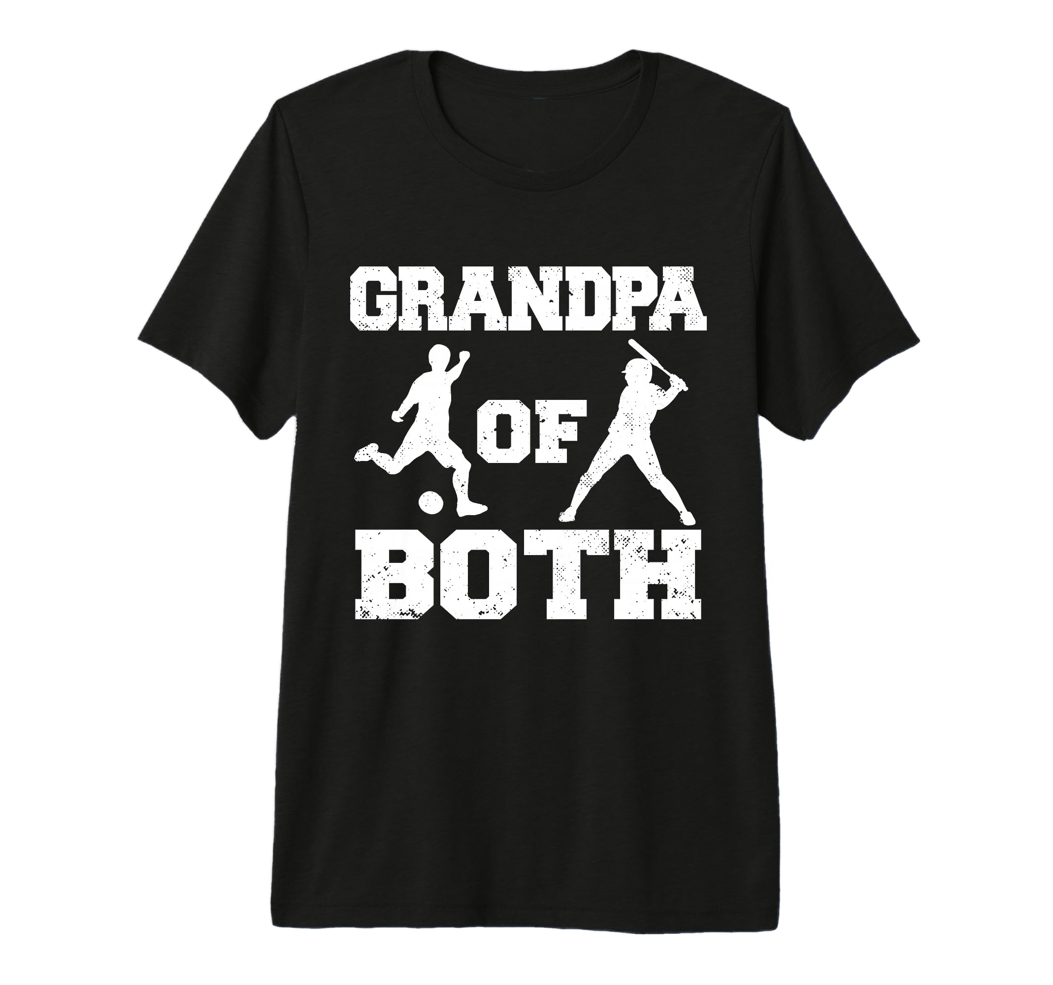 Mens Grandpa Both Funny Soccer Baseball T-Shirt - Graphic Print for Adults - T-Shirt, Sweatshirt, Hoodie