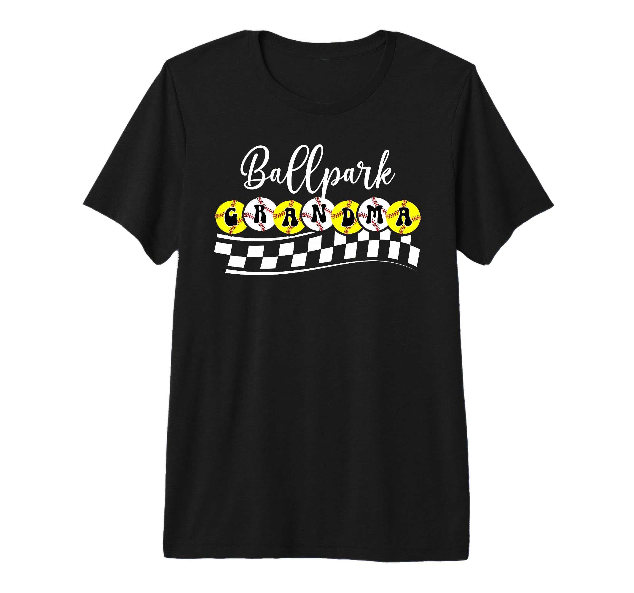 Ballpark Grandma Proud Softball T-Shirt - Aesthetic Graphic Men Women - T-Shirt, Sweatshirt, Hoodie