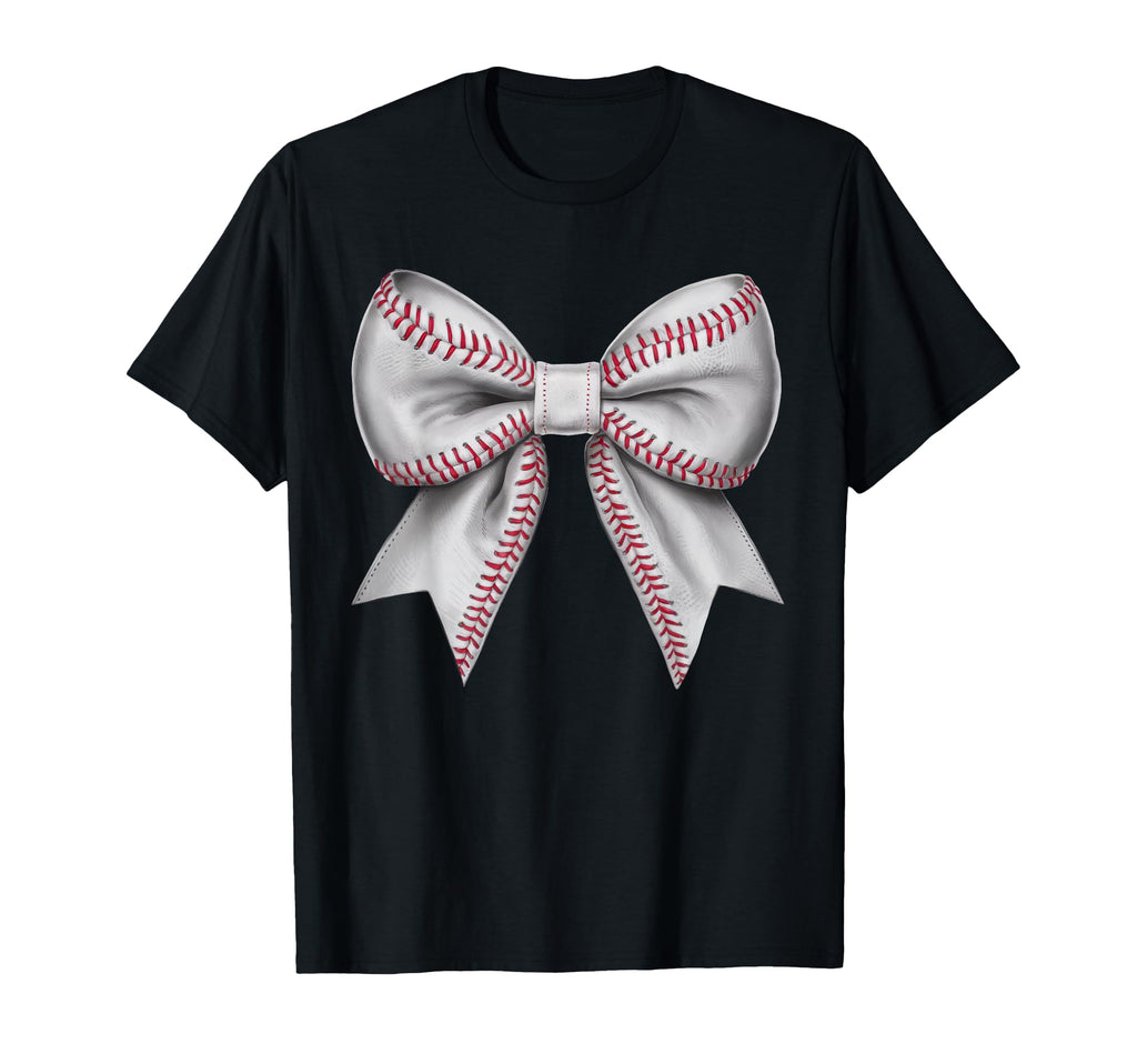 Coquette Bow Funny Baseball Lover Game T-Shirt - Graphic Print Men Women - T-Shirt, Sweatshirt, Hoodie