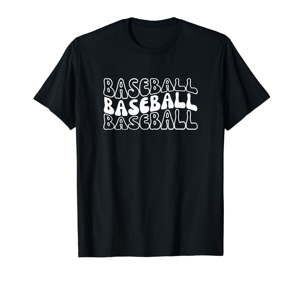 Baseball Mama Groovy Baseball Mom T-Shirt - Graphic Print Unisex - T-Shirt, Sweatshirt, Hoodie