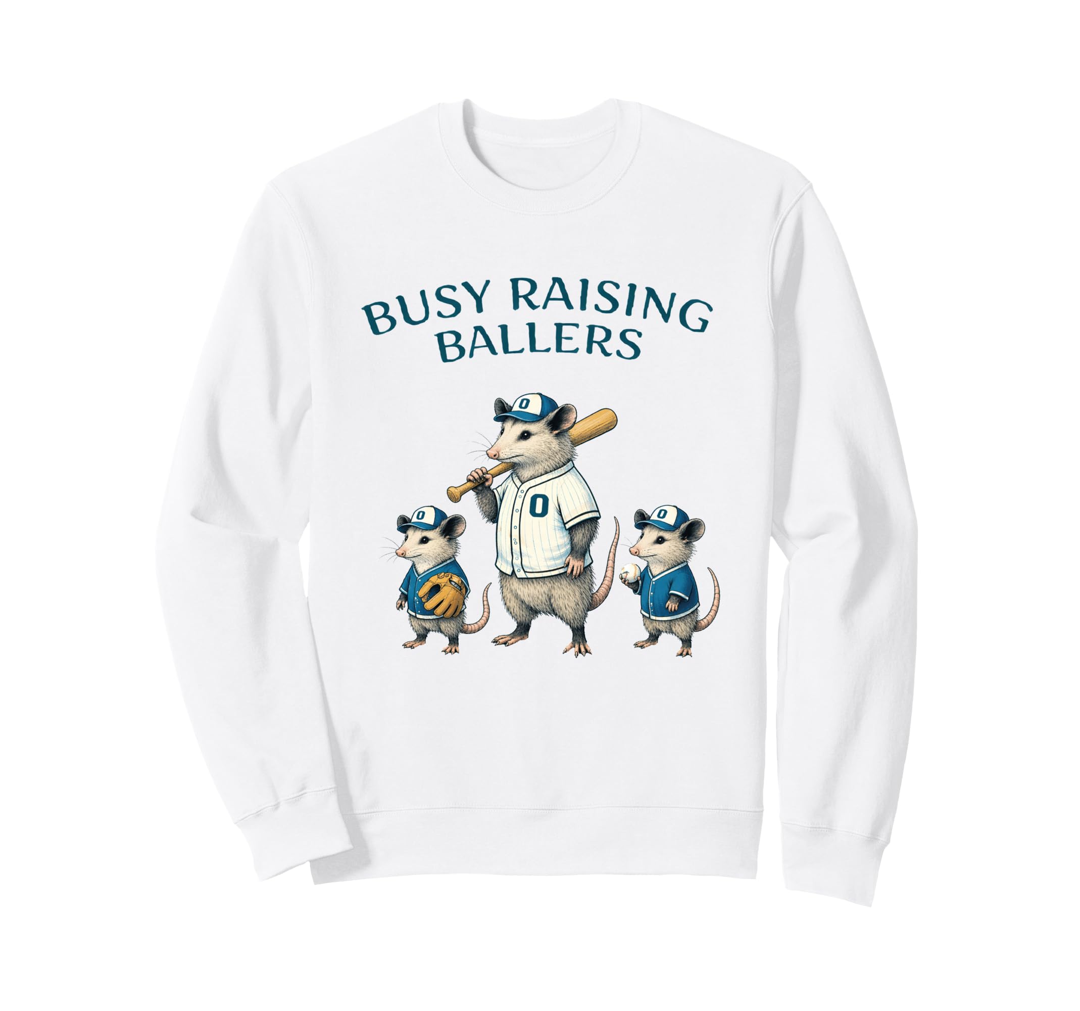 Busy Raising Baller Baseball Softball Sweatshirt - Novelty Apparel Unisex - T-Shirt, Sweatshirt, Hoodie