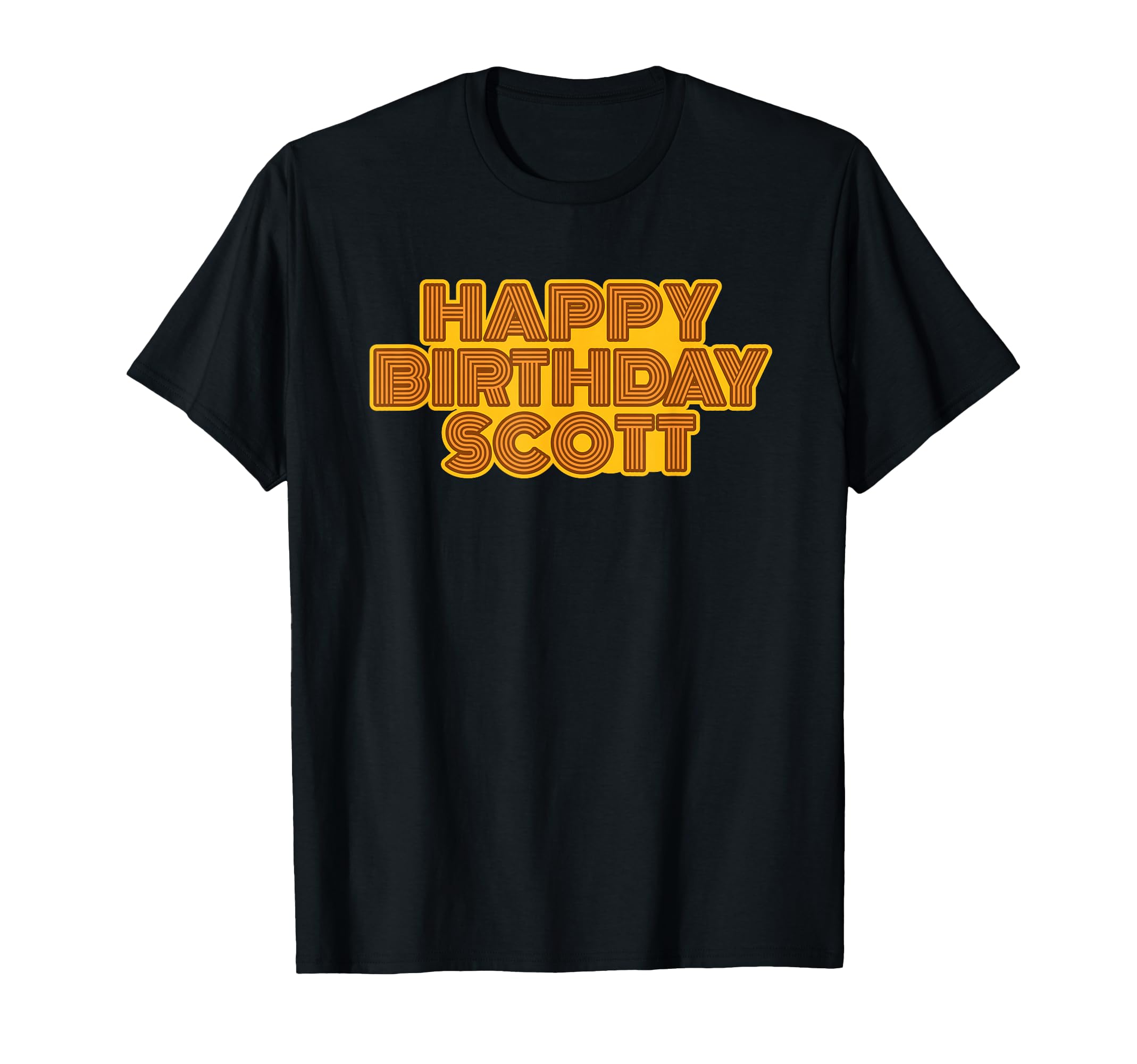 Happy Birthday Scott Personalized Name T-Shirt - Graphic Print Men Women - T-Shirt, Sweatshirt, Hoodie