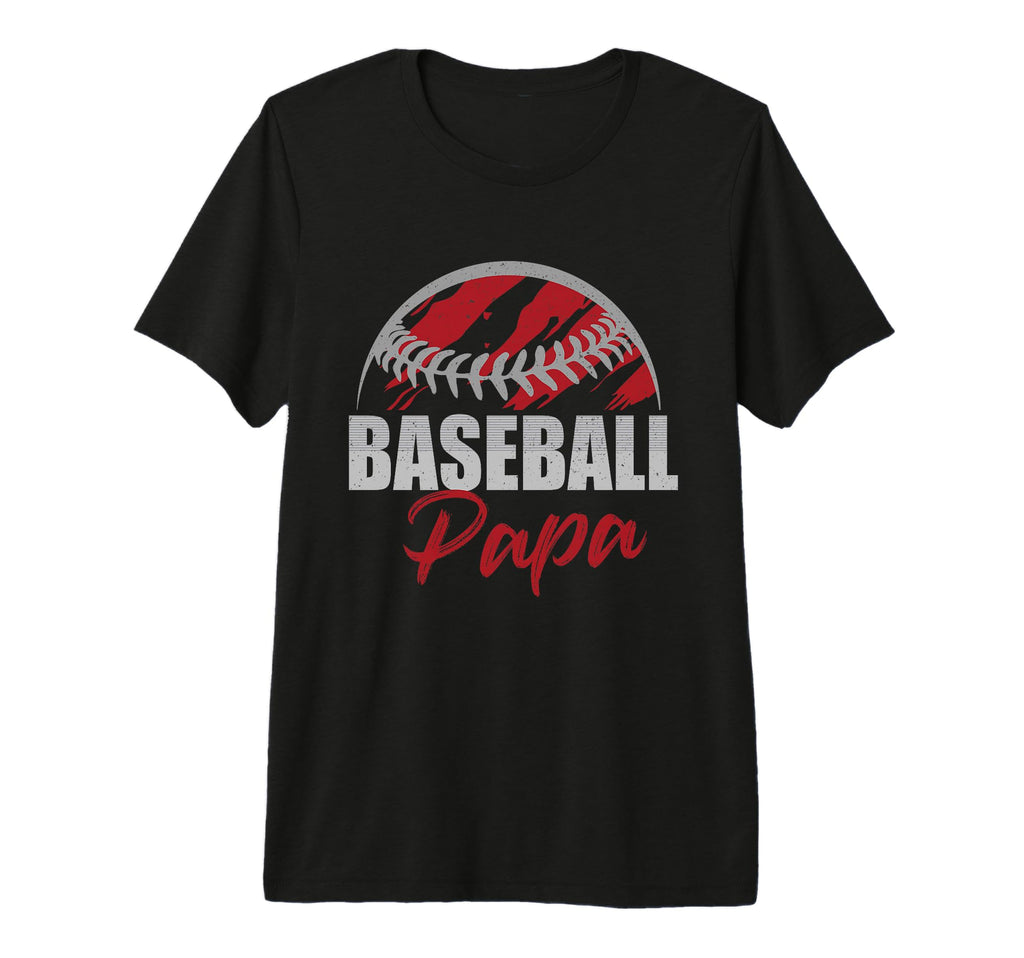 Mens Baseball Papa Life Gifts Fathers T-Shirt - Unique Graphic Men Women - T-Shirt, Sweatshirt, Hoodie
