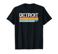 Detroit Michigan Area Code 901 Stripes T-Shirt - Custom Art Print Unisex - T-Shirt, Sweatshirt, Hoodie
