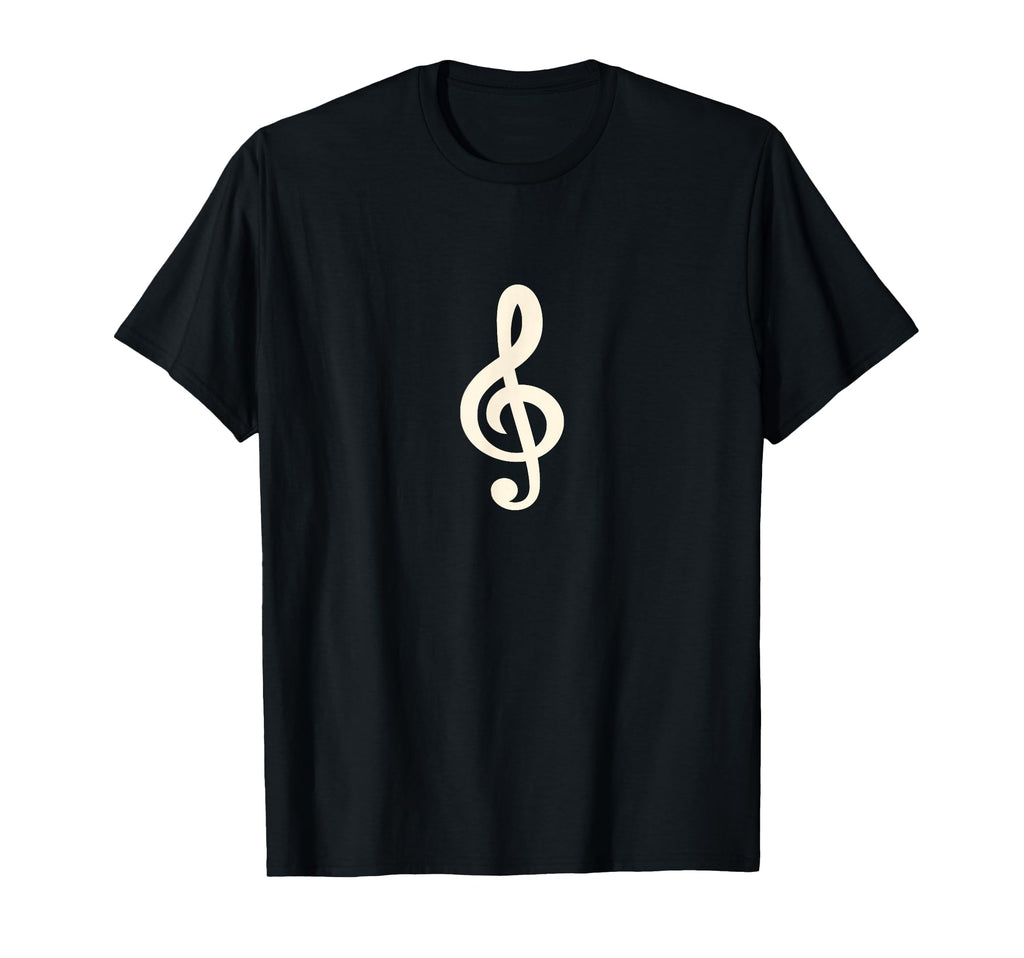 Minimalist Treble Clef Music Symbol T-Shirt - Graphic Print Unisex - T-Shirt, Sweatshirt, Hoodie