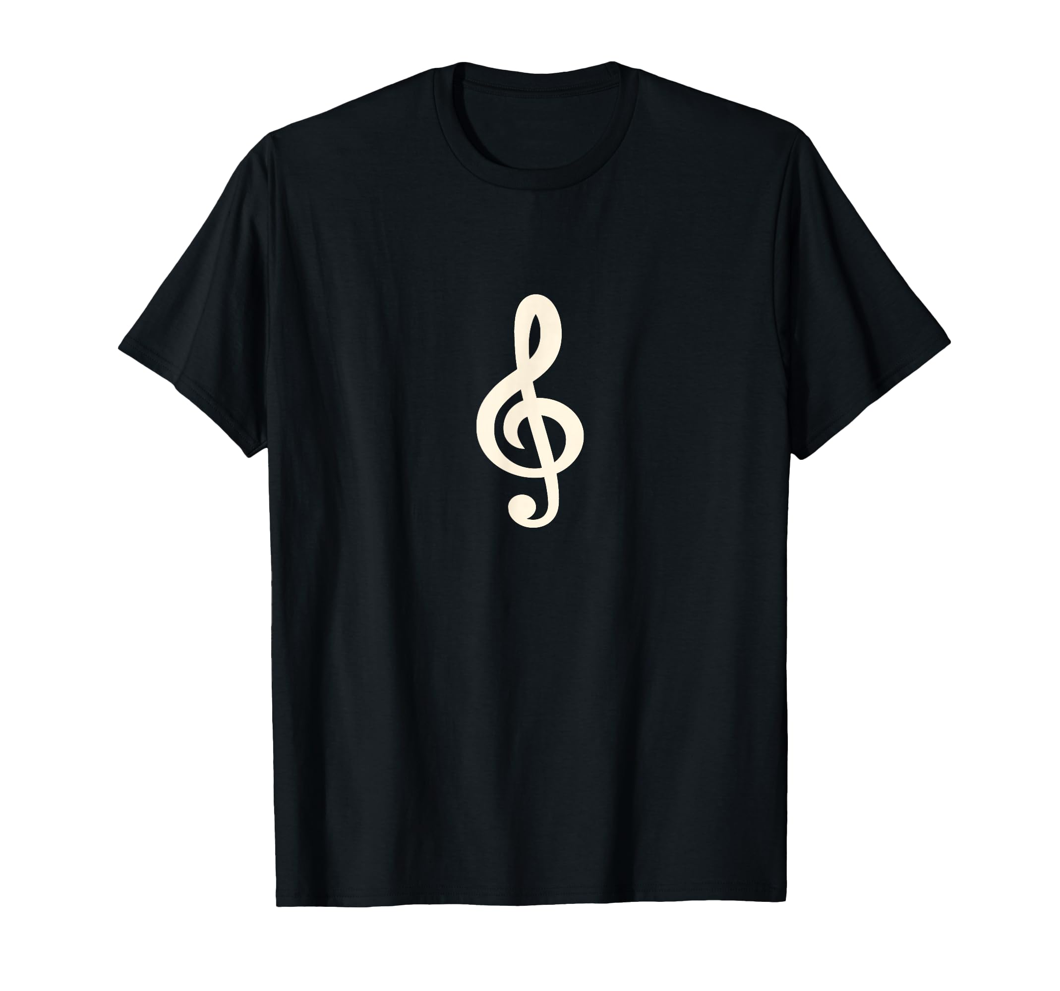 Minimalist Treble Clef Music Symbol T-Shirt - Graphic Print Unisex - T-Shirt, Sweatshirt, Hoodie