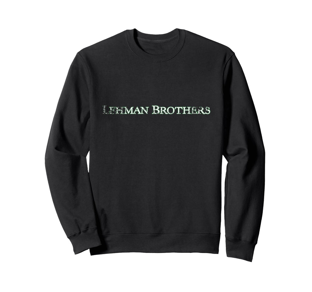 Lehman Logo White Green Distressed Sweatshirt - Unique Graphic Men Women - T-Shirt, Sweatshirt, Hoodie