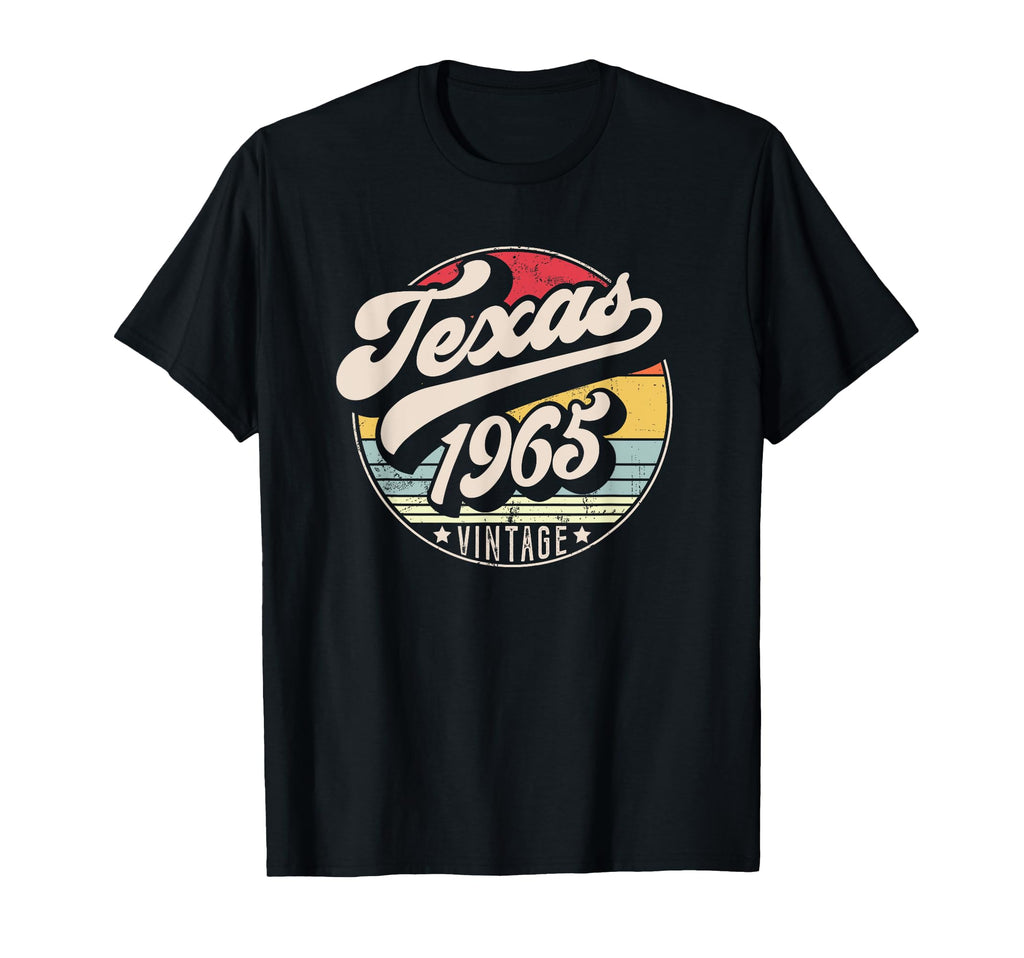 Texas 1965 Birthday Sunset T-Shirt - Custom Art Print Unisex - T-Shirt, Sweatshirt, Hoodie