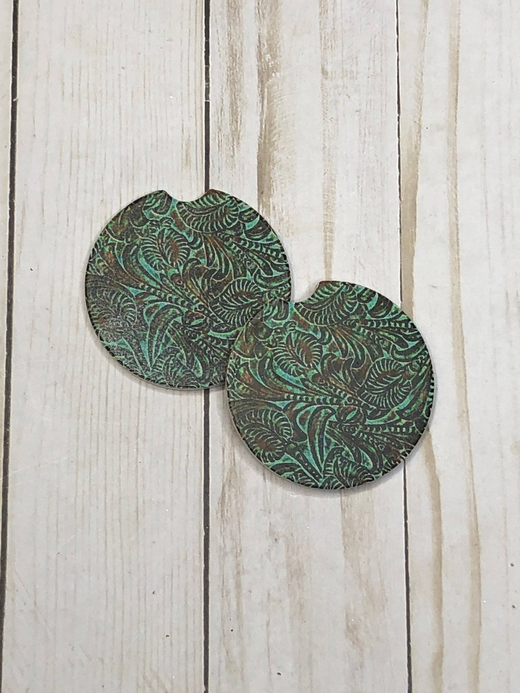 Tooled Leather Coasters - Adult & Kids T-Shirts, Sweatshirts & Hoodies apparel design preview 1
