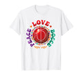 Peace Love Bocce Ball Player T-Shirt - Graphic Print Unisex - T-Shirt, Sweatshirt, Hoodie