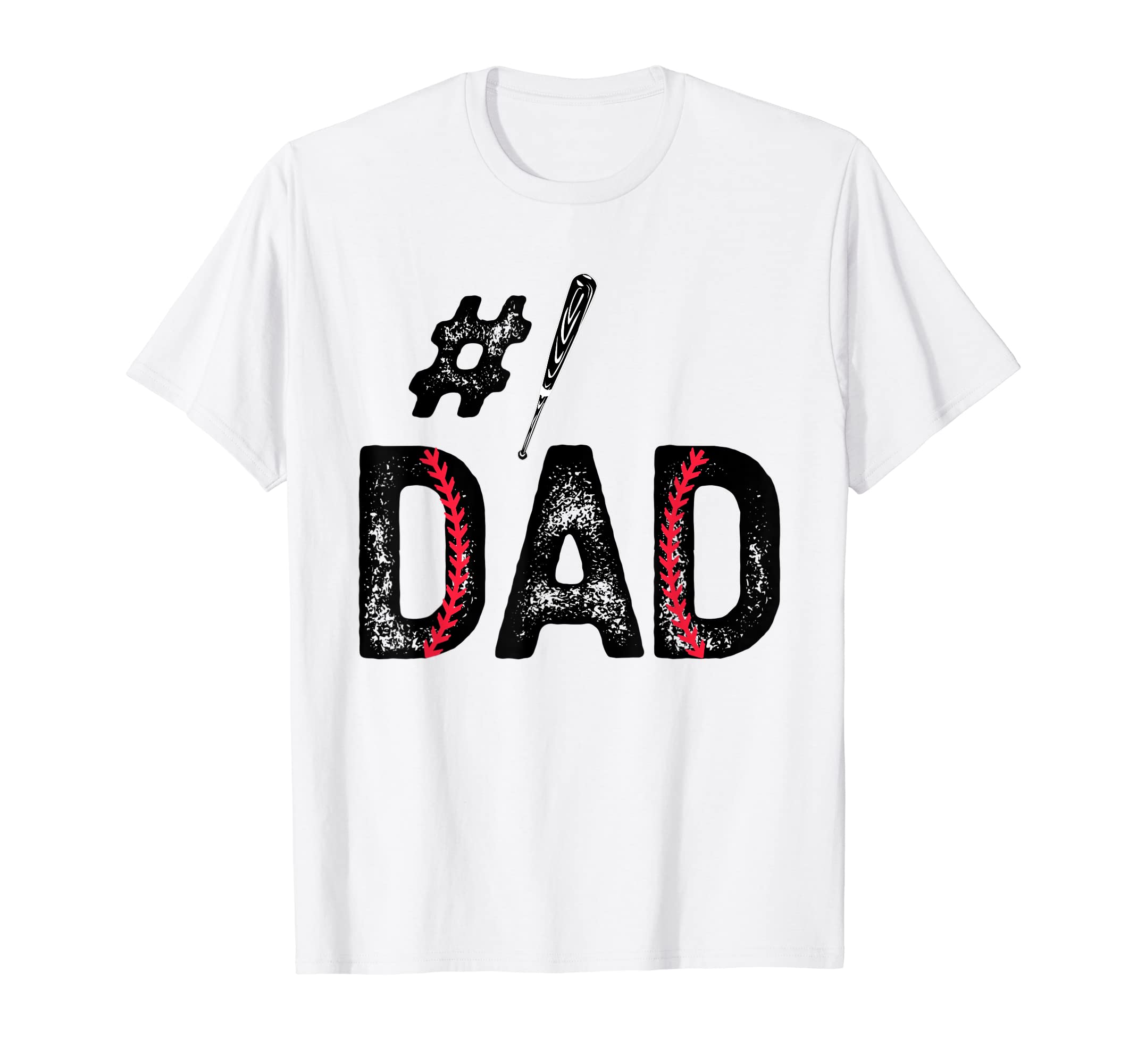 Baseball Dad Number One 1 Father T-Shirt - Trendy Graphic for Adults - T-Shirt, Sweatshirt, Hoodie