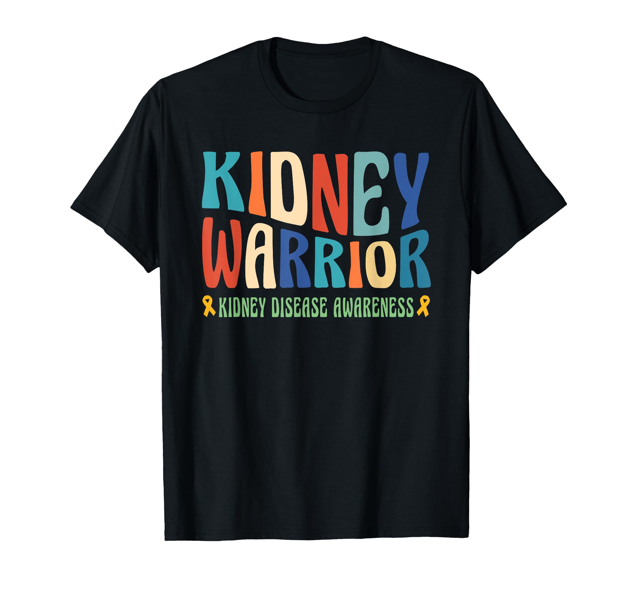 Kidney Warrior 70S Typography Kidney T-Shirt - Novelty Apparel for Adults - T-Shirt, Sweatshirt, Hoodie