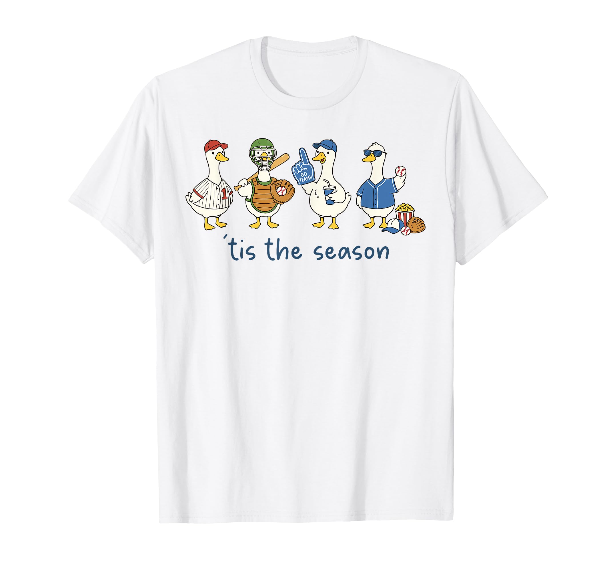 Baseball Goose Tis Season Baseball Mom T-Shirt - Trendy Graphic Men Women - T-Shirt, Sweatshirt, Hoodie