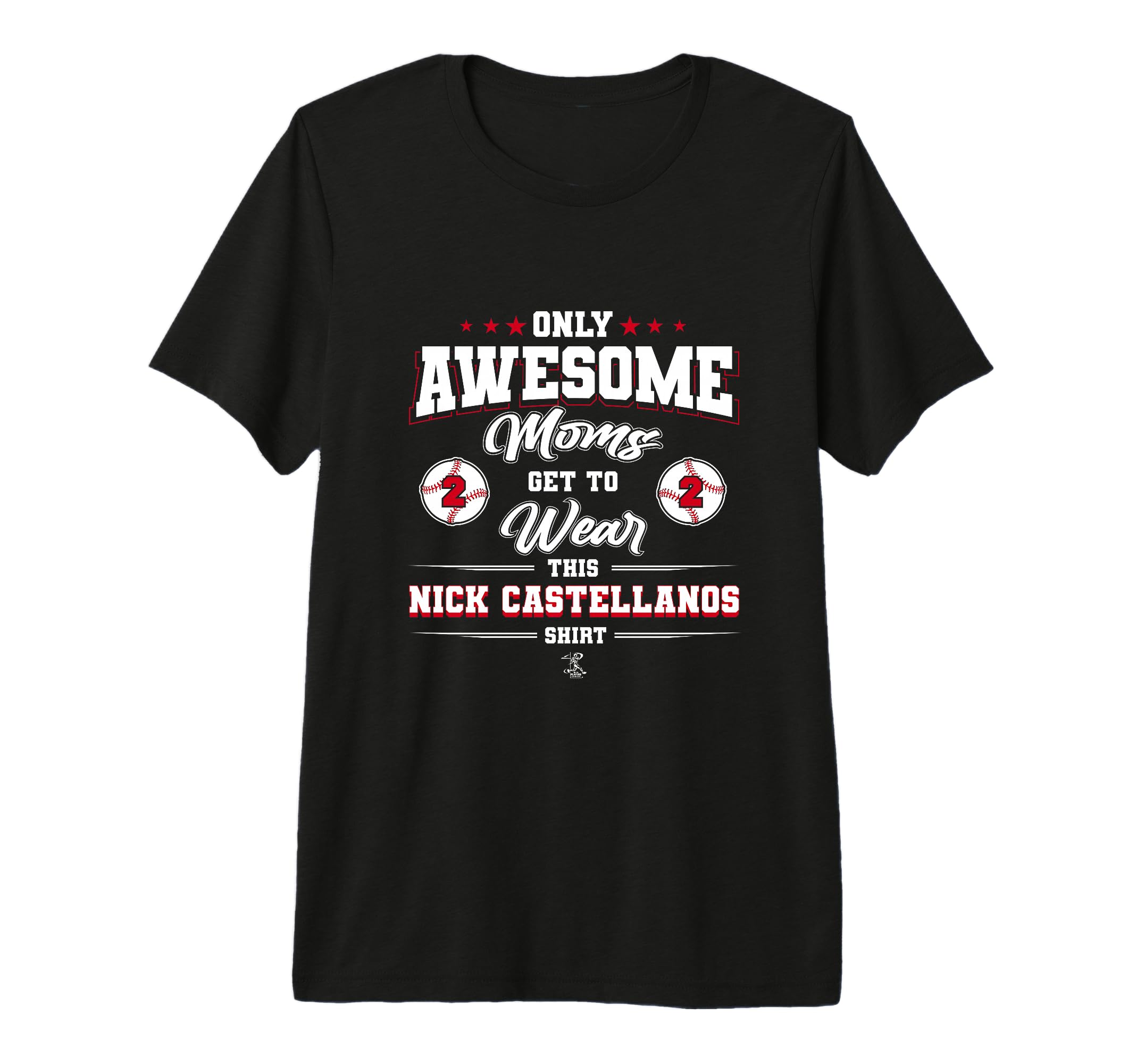 Nick Castellanos Awesome Moms Tri Blend T-Shirt - Custom Art Print Unisex - T-Shirt, Sweatshirt, Hoodie