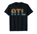 Atl Atlanta Colorful T L 7 Sunset Colors T-Shirt - Unique Graphic Men Women - T-Shirt, Sweatshirt, Hoodie