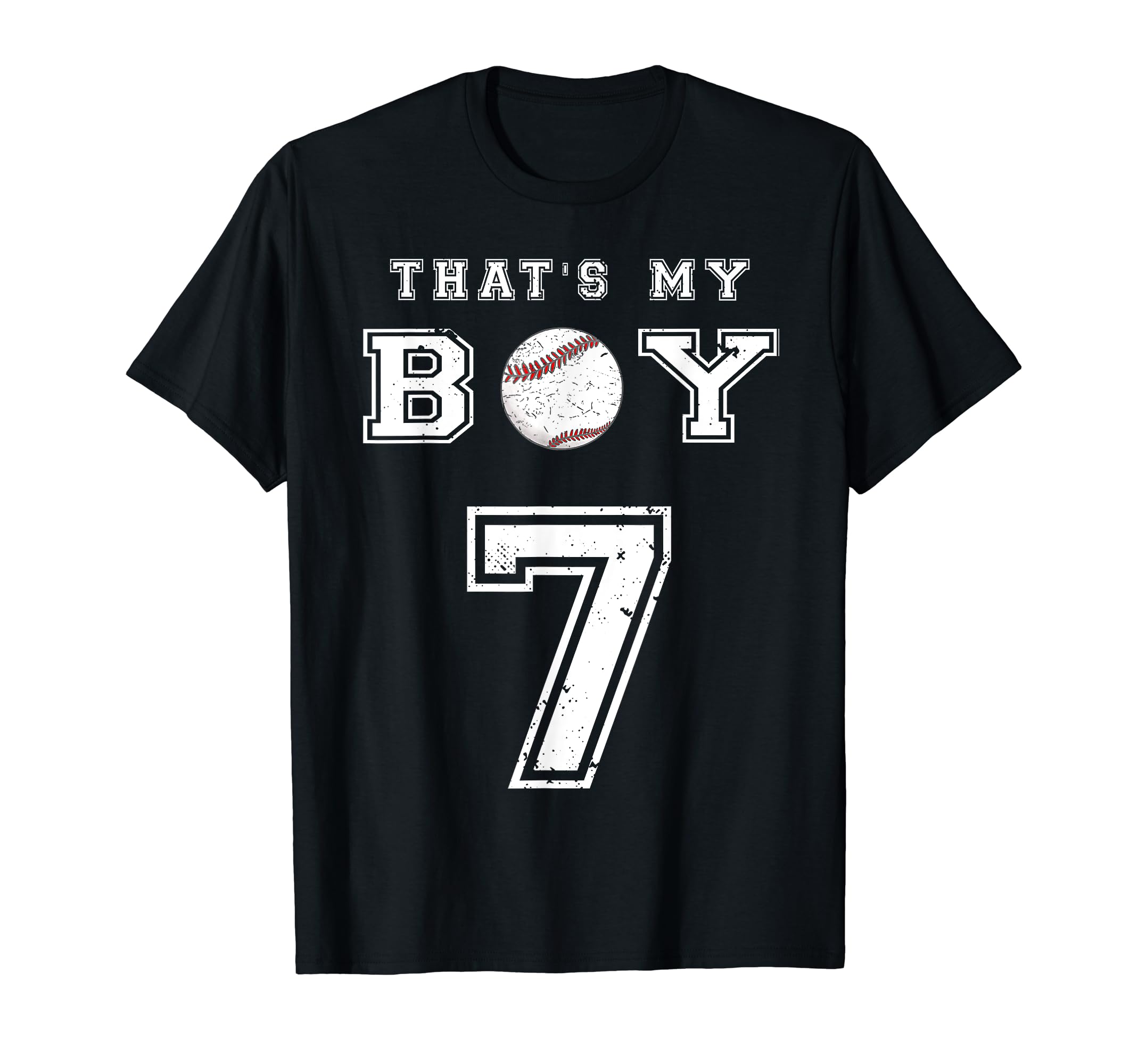 Thats My Baseball 7 Jersey Number T-Shirt - Casual Everyday Wear Men Women - T-Shirt, Sweatshirt, Hoodie
