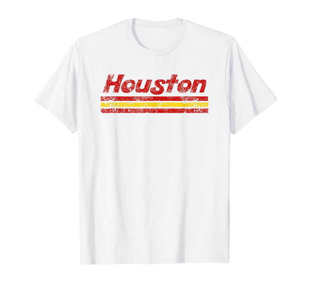 Houston Texas Weathered Stripe T-Shirt - Custom Art Print for Adults - T-Shirt, Sweatshirt, Hoodie