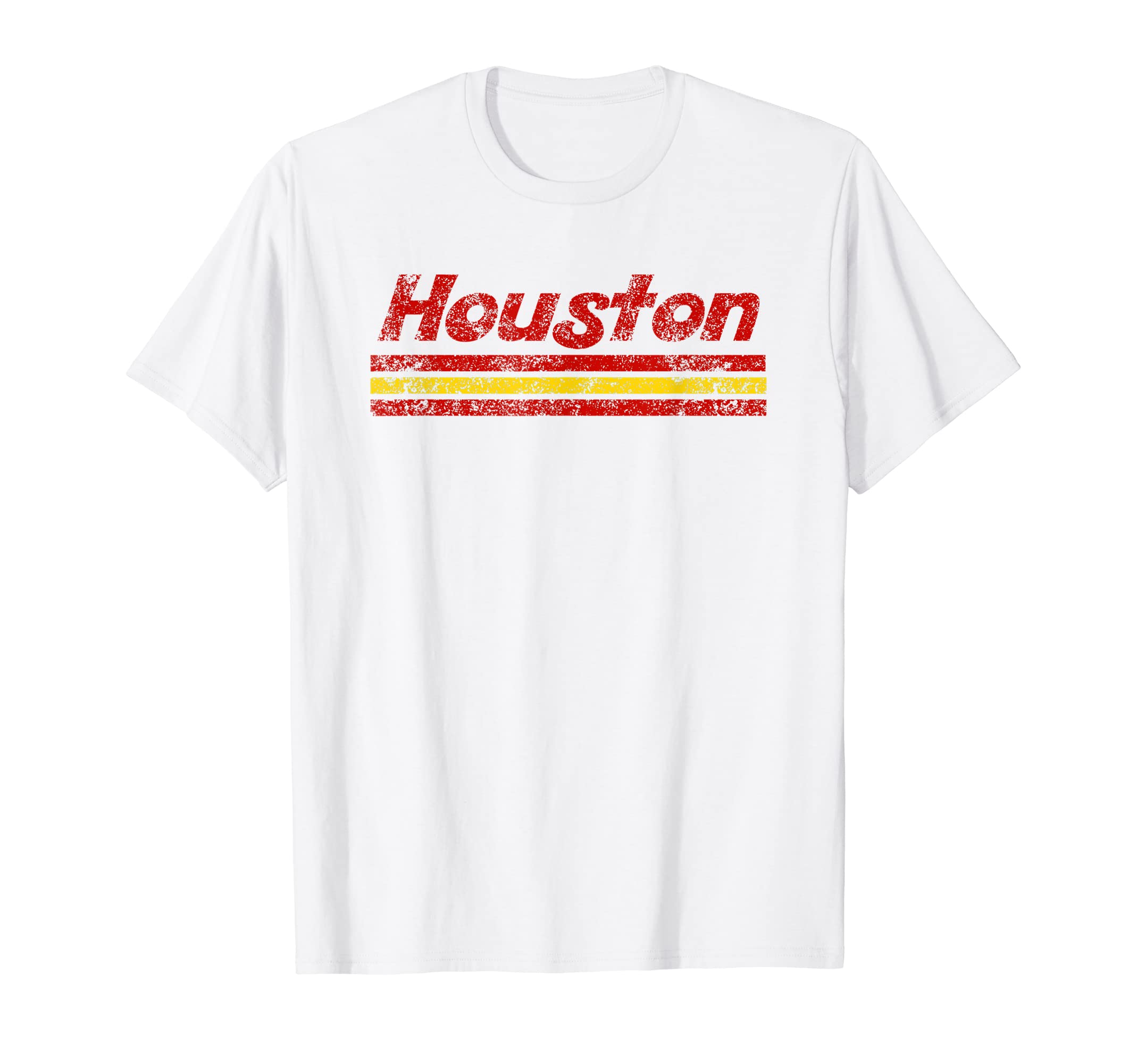 Houston Texas Weathered Stripe T-Shirt - Custom Art Print for Adults - T-Shirt, Sweatshirt, Hoodie