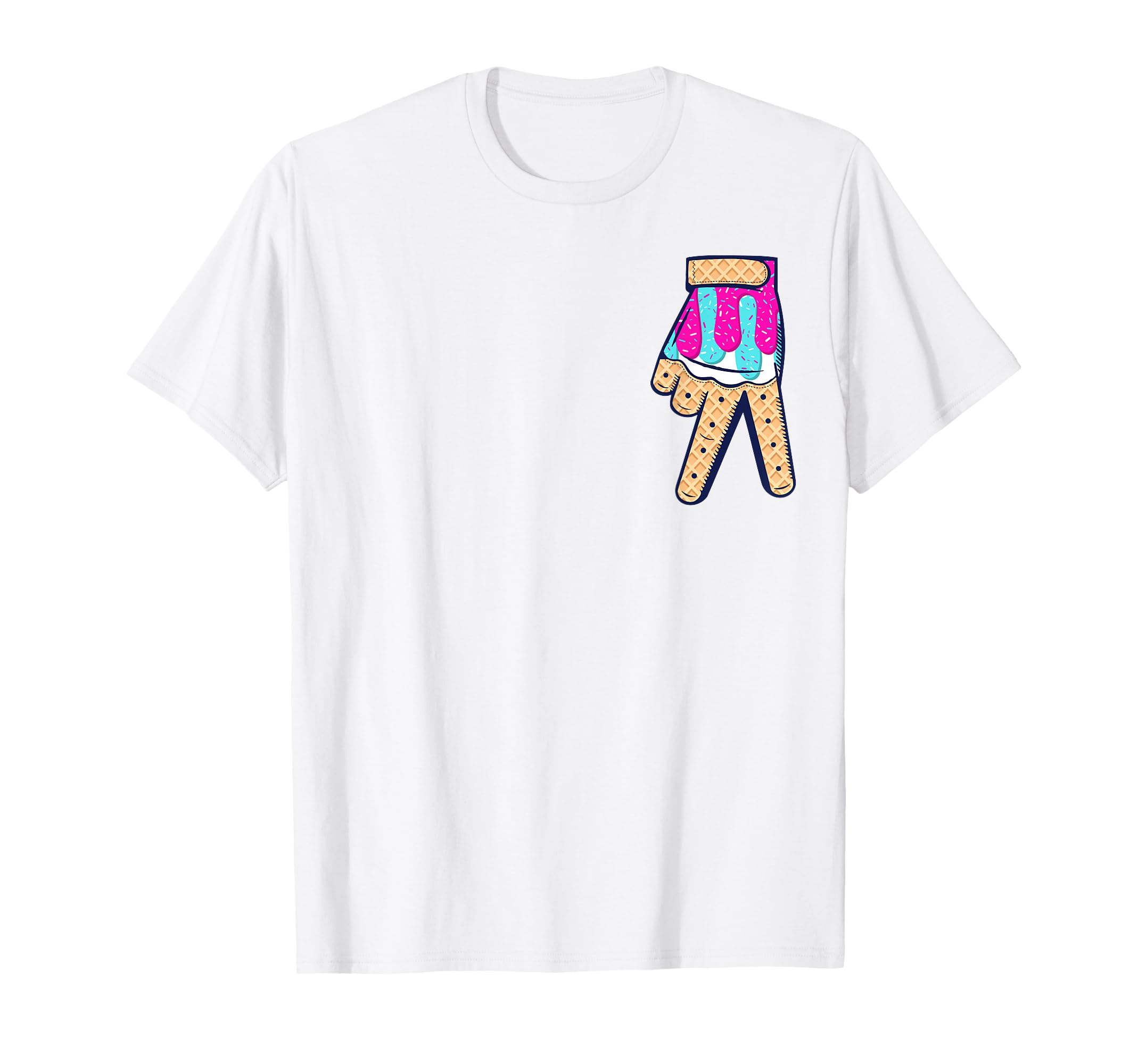 Baseball Ice Cream Drip Home Plate Glove T-Shirt - Streetwear Style Unisex - T-Shirt, Sweatshirt, Hoodie