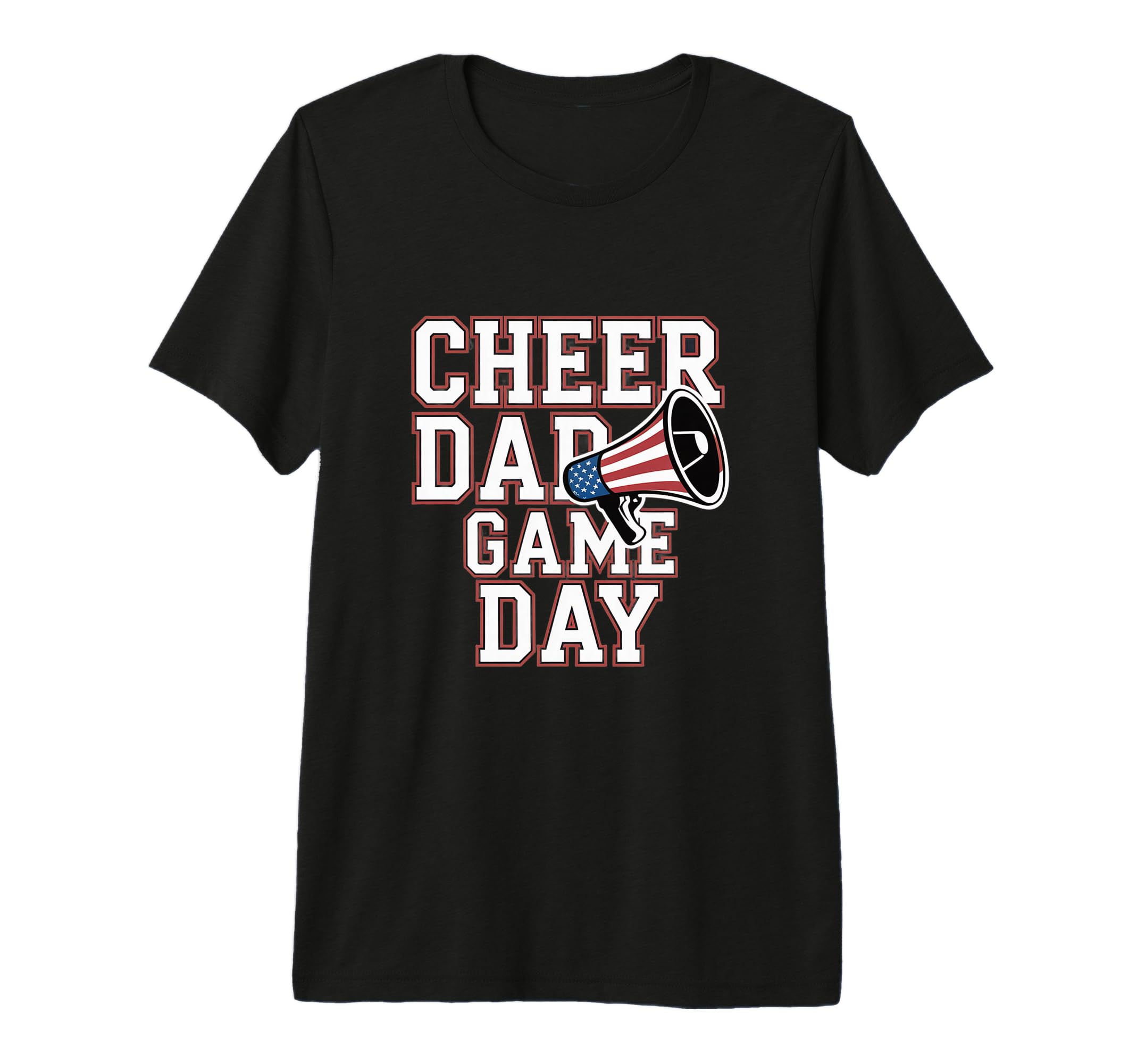 Cheer Dad Game Day Cheerleader Father T-Shirt - Aesthetic Graphic Unisex - T-Shirt, Sweatshirt, Hoodie