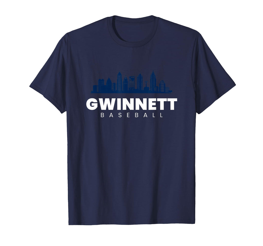 Gwinnett Baseball City Skyline T-Shirt - Fun Novelty Design for Adults - T-Shirt, Sweatshirt, Hoodie