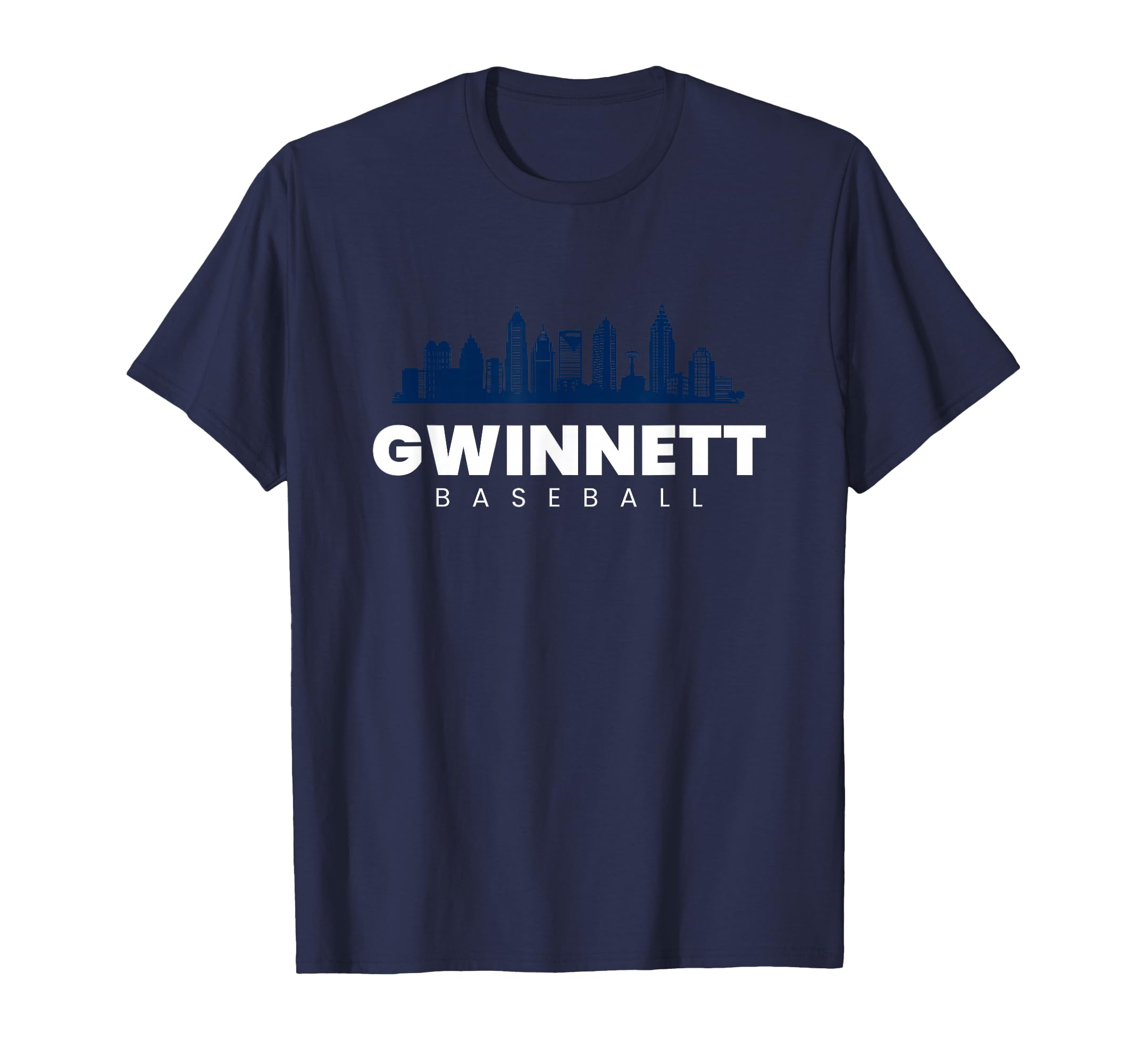 Gwinnett Baseball City Skyline T-Shirt - Fun Novelty Design for Adults - T-Shirt, Sweatshirt, Hoodie