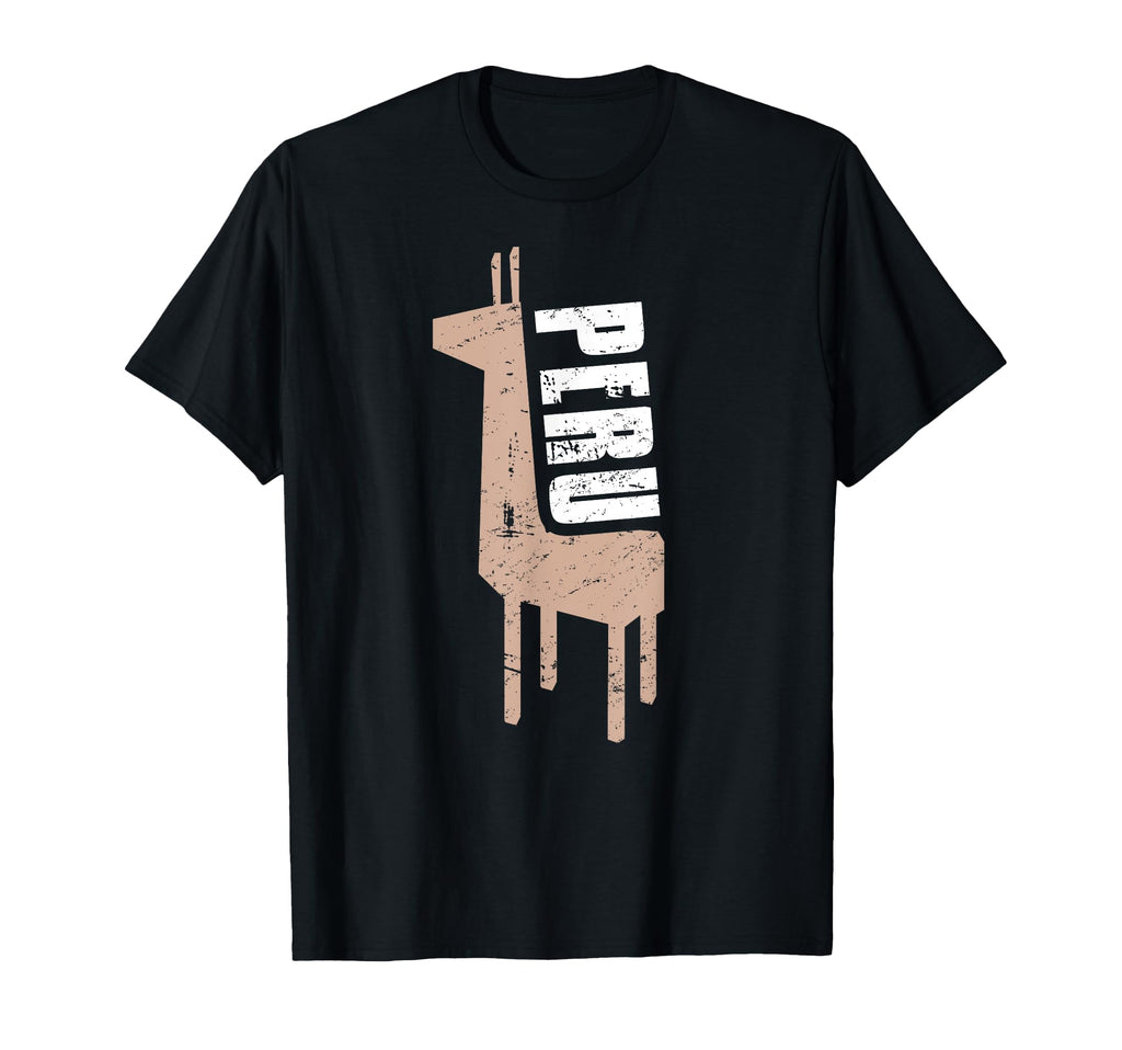 Alpaca Distressed Peru T-Shirt - Trendy Graphic Men Women - T-Shirt, Sweatshirt, Hoodie