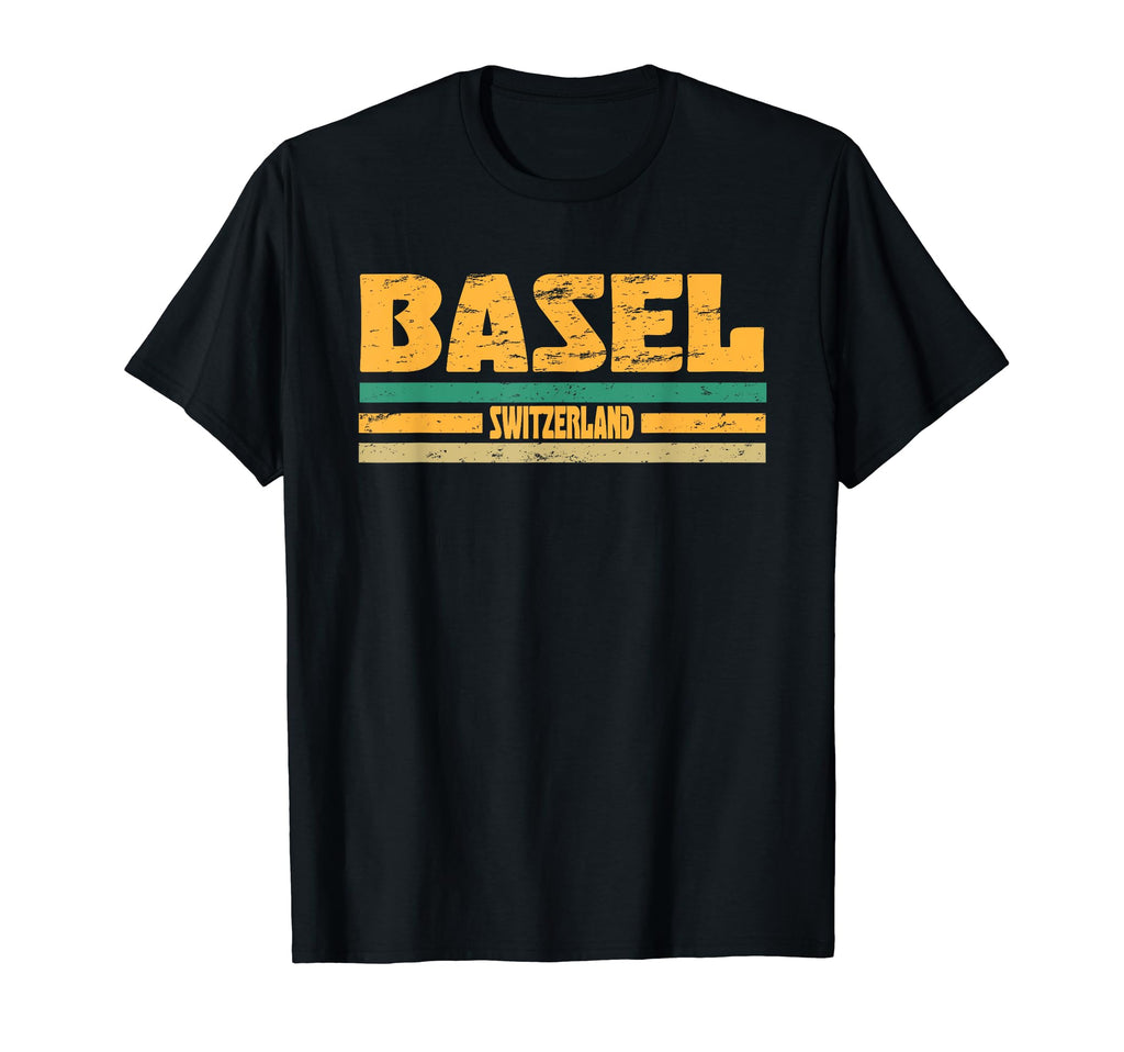 Basel Switzerland Distressed T-Shirt - Trendy Graphic Men Women - T-Shirt, Sweatshirt, Hoodie