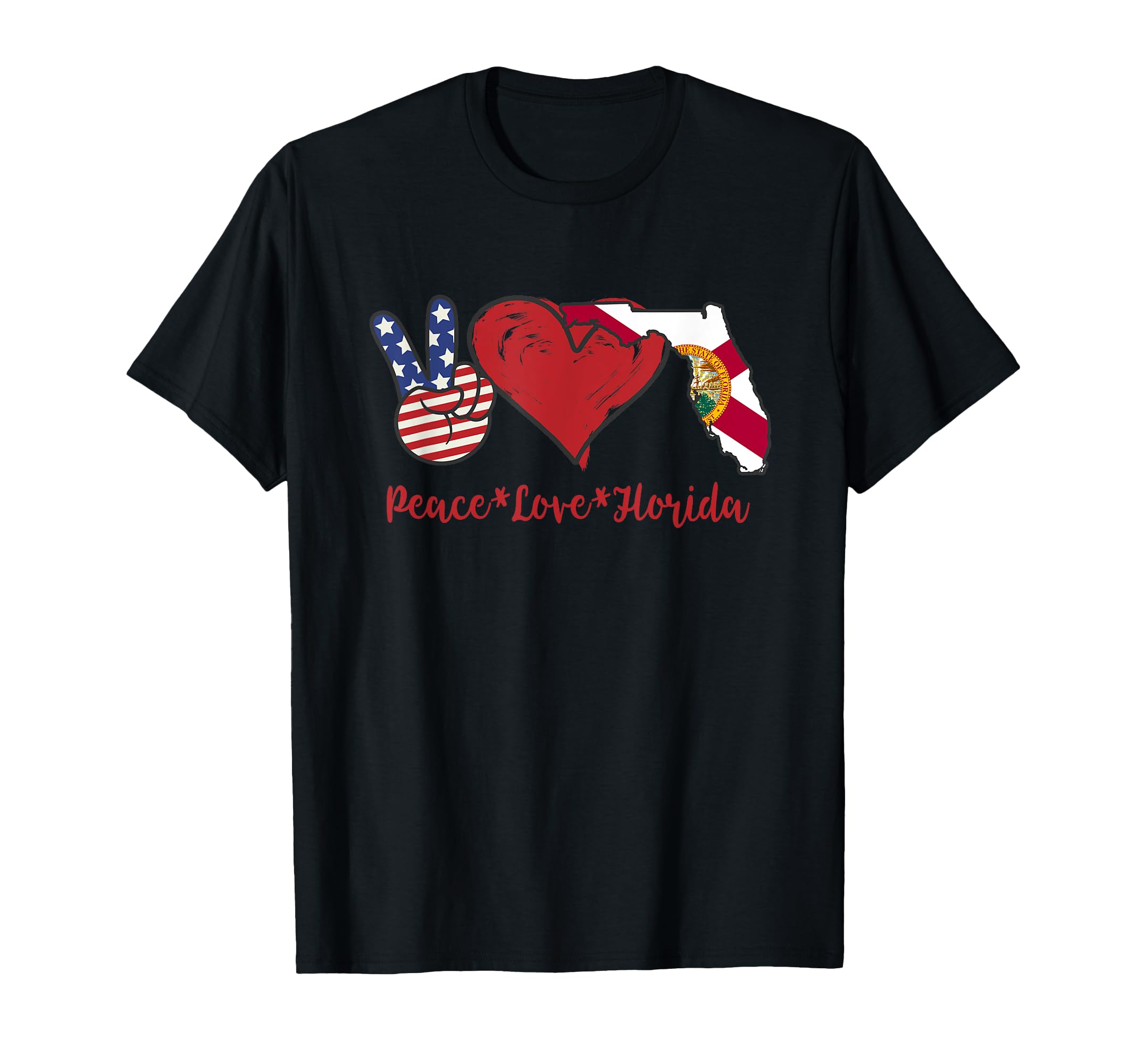 Peace Love Florida T-Shirt - Aesthetic Graphic Men Women - T-Shirt, Sweatshirt, Hoodie