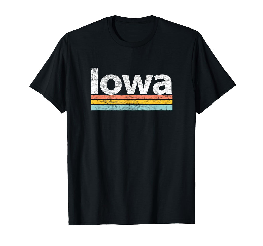 Iowa Worn Stripes T-Shirt - Casual Everyday Wear Men Women - T-Shirt, Sweatshirt, Hoodie