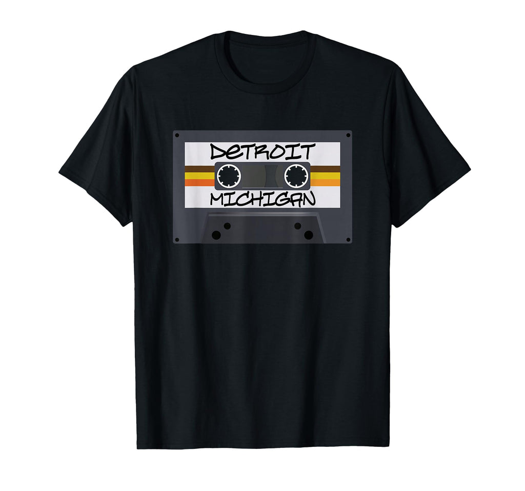 Detroit Michigan Cassette Tape T-Shirt - Unique Graphic Unisex - T-Shirt, Sweatshirt, Hoodie