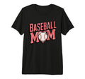 American Baseball Mom Mama Tri Blend T-Shirt - Casual Everyday Wear Unisex - T-Shirt, Sweatshirt, Hoodie