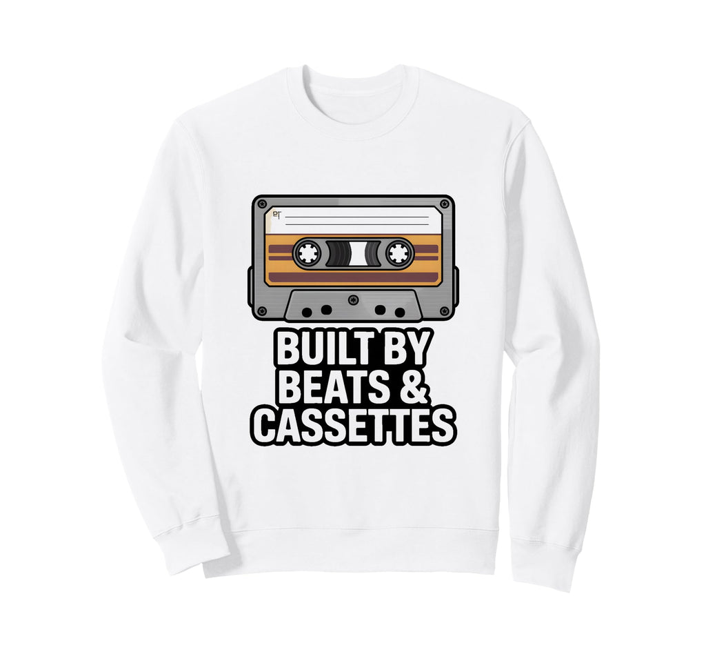Built Beats And Cassettes Music Tape Sweatshirt - Novelty Apparel Men Women - T-Shirt, Sweatshirt, Hoodie