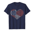 Wichita Kansas Flag Heart Distressed T-Shirt - Novelty Apparel Men Women - T-Shirt, Sweatshirt, Hoodie