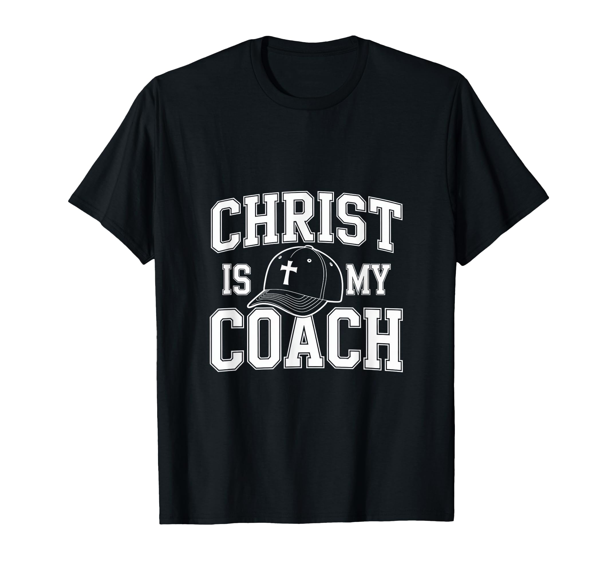 Christ Is My Coach Faithful T-Shirt - Fun Novelty Design for Adults - T-Shirt, Sweatshirt, Hoodie