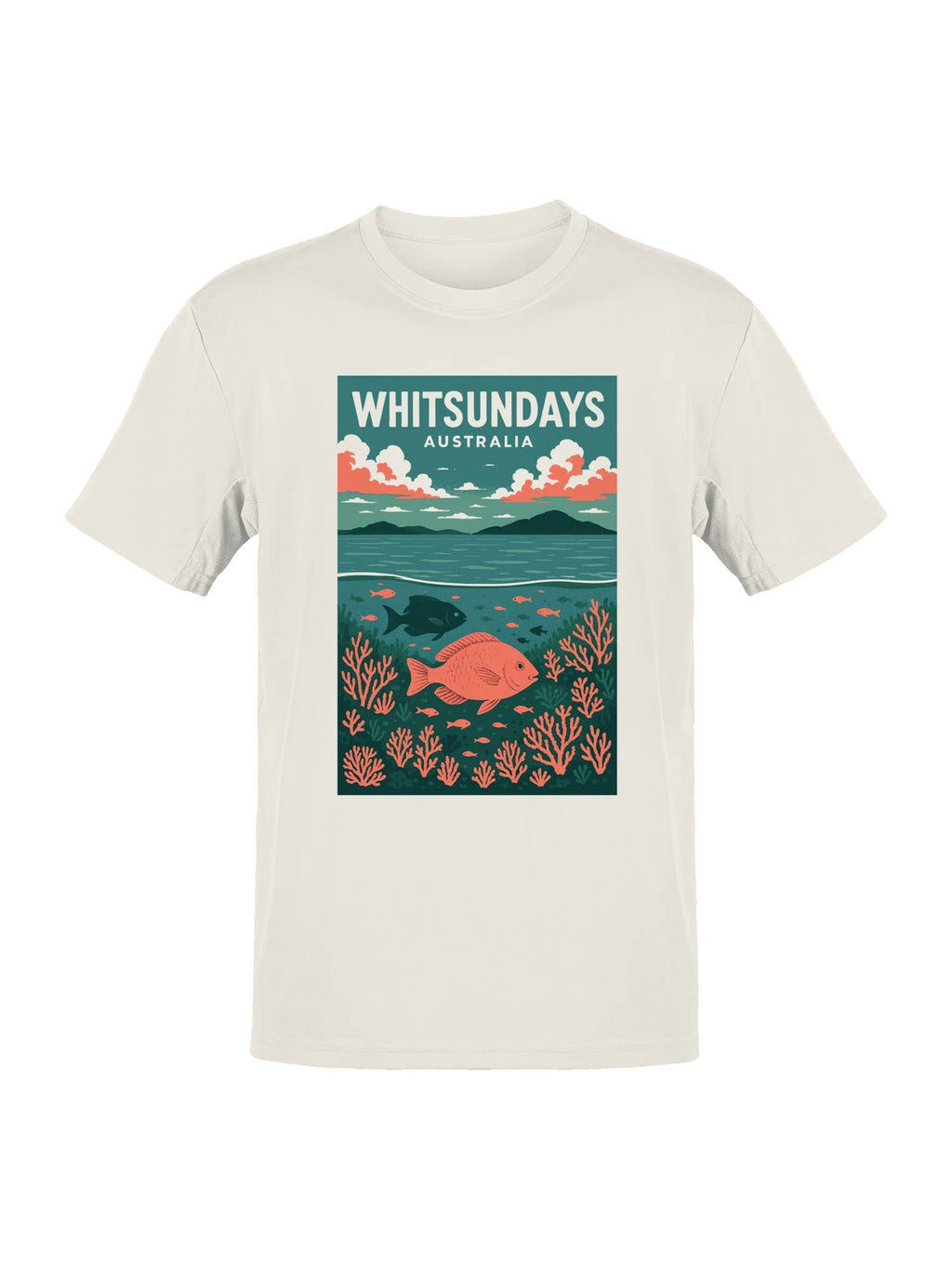 Whitsundays Australia Ocean Art Men's - Adult & Kids T-Shirts, Sweatshirts & Hoodies apparel design preview 1