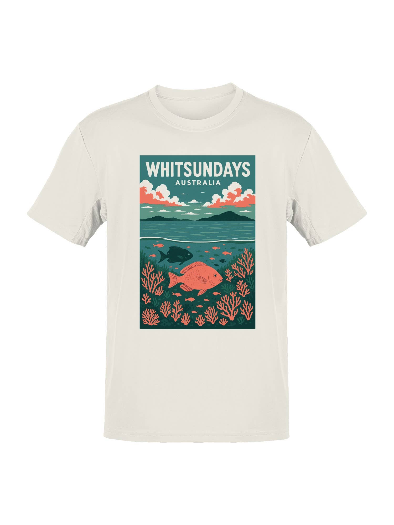 Whitsundays Australia Ocean Art Men's - Adult & Kids T-Shirts, Sweatshirts & Hoodies apparel design preview 1