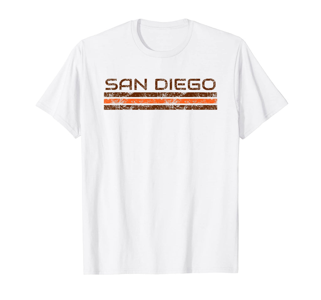 San Diego California Weathered Stripe T-Shirt - Casual Everyday Wear Unisex - T-Shirt, Sweatshirt, Hoodie